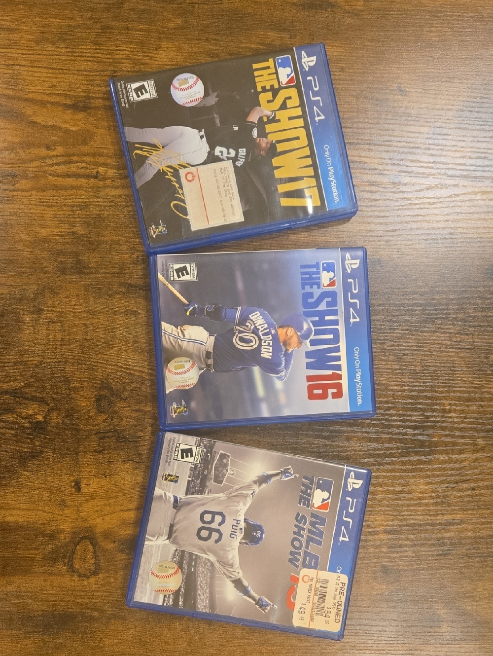 Sony PS4 MLB The Show Game Bundle - Blue Cases 17, 16, 15